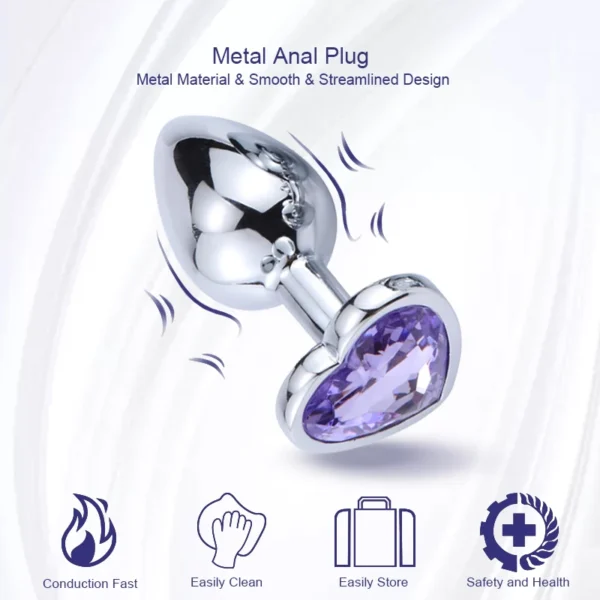 Metal Anal Plug Beginner 3 Sizes - Image 4