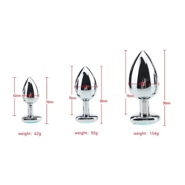 Metal Anal Plug Beginner 3 Sizes - Image 6